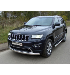 Защита передняя (овальная длинная) на Jeep Grand Cherokee GRCHER13-04