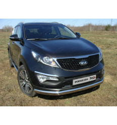 Защита передняя нижняя (овальная) на Kia Sportage KIASPORT14-02