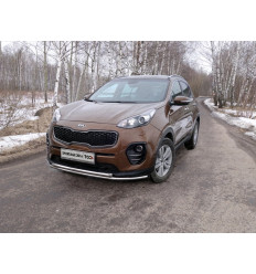 Защита передняя нижняя (двойная) на Kia Sportage KIASPORT16-27