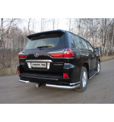 Защита задняя (уголки двойные) на Lexus LX 570/LX 450d LEXLX450d15-15