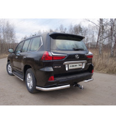 Защита задняя (уголки) на Lexus LX 570/LX 450d LEXLX450d15-16
