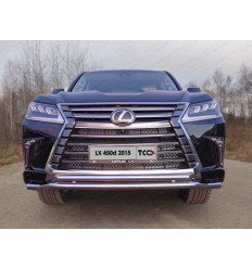 Защита передняя нижняя (двойная) на Lexus LX 570/LX 450d LEXLX450d15-20