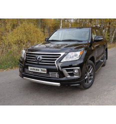 Защита передняя нижняя (овальная короткая) на Lexus LX 570 LEXLX570SP14-02