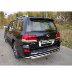 Защита задняя (овальная) на Lexus LX 570 LEXLX570SP14-09