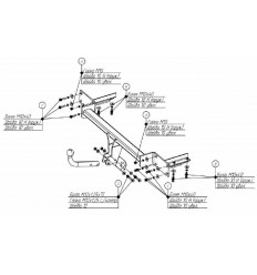 Фаркоп на Opel Meriva 1180A