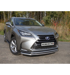 Защита передняя нижняя (двойная) на Lexus NX LEXNX300H14-03