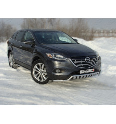 Защита передняя нижняя (с вставкой) на Mazda CX-9 MAZCX913-11