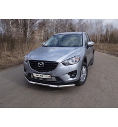 Защита передняя нижняя (с ходовыми огнями) на Mazda CX-5 MAZCX515-03