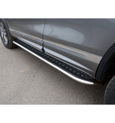 Пороги с площадкой (нерж. лист) на Mazda CX-5 MAZCX515-40