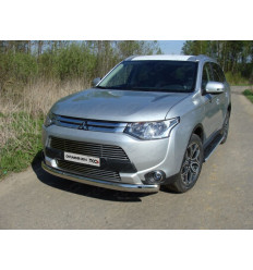 Защита передняя нижняя (овальная) на Mitsubishi Outlander MITOUT14-02