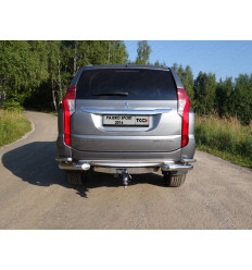 Защита задняя (уголки двойные) на Mitsubishi Pajero Sport MITPASPOR16-21