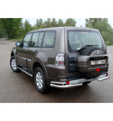 Защита задняя (уголки двойные) на Mitsubishi Pajero MITPAJ413-09