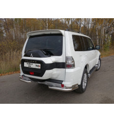 Защита задняя (уголки двойные) на Mitsubishi Pajero MITPAJ414-13