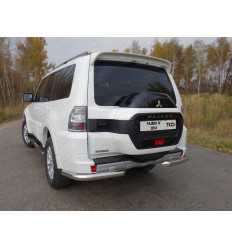Защита задняя (уголки) на Mitsubishi Pajero MITPAJ414-14
