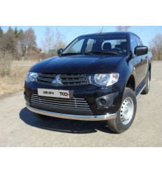 Защита передняя нижняя (овальная) на Mitsubishi L200 MITL20014-01
