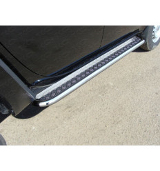 Пороги с площадкой на Mitsubishi L200 MITL20014-06