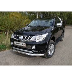 Защита передняя нижняя (с ДХО) на Mitsubishi L200 MITL20015-05