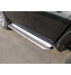 Пороги с площадкой на Mitsubishi L200 MITL20015-09