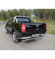 Защита задняя (уголки) на Mitsubishi L200 MITL20015-15