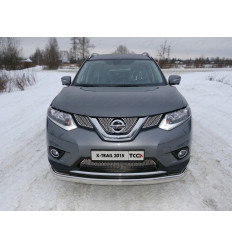 Защита передняя нижняя (овальная) на Nissan X-Trail NISXTR15-01