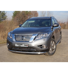 Защита передняя нижняя (овальная) на Nissan Pathfinder NISPAT14-04
