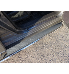 Пороги с площадкой (нерж. лист) на Nissan Pathfinder NISPAT14-12