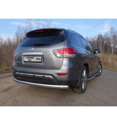 Защита задняя (овальная) на Nissan Pathfinder NISPAT14-18