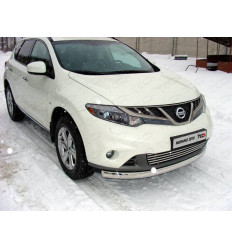 Защита передняя нижняя (овальная) на Nissan Murano NISMUR10-07