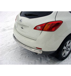 Защита задняя центральная (овальная) на Nissan Murano NISMUR10-08