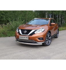 Защита передняя нижняя (овальная) на Nissan Murano NISMUR16-04