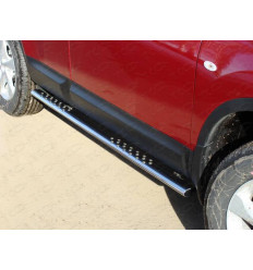 Пороги овальные с проступью на Nissan Qashqai NISQASH10-04