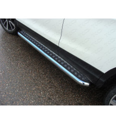 Пороги с площадкой на Nissan Qashqai NISQASH14-10
