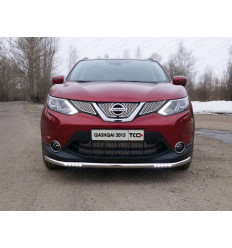 Защита передняя нижняя (с ДХО) на Nissan Qashqai NISQASHSPB15-20