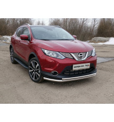 Защита передняя нижняя (двойная) на Nissan Qashqai NISQASHSPB15-30