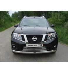 Защита передняя нижняя (овальная) на Nissan Terrano NISTER14-01