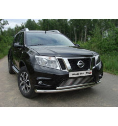 Защита передняя нижняя (двойная) на Nissan Terrano NISTER14-04