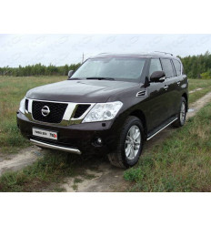 Защита передняя нижняя (овальная) на Nissan Patrol NISPATR10-04