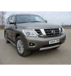 Защита передняя нижняя (овальная) на Nissan Patrol NISPATR14-15