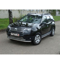 Защита передняя нижняя (двойная) на Renault Duster RENDUST12-01