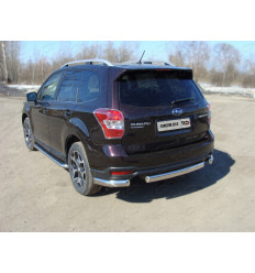 Защита задняя (уголки овальные) на Subaru Forester SUBFOR13-18