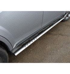 Пороги овальные с проступью на Subaru Outback SUBOUT14-05