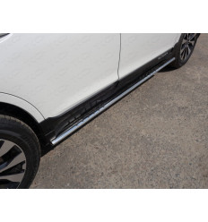 Пороги овальные с проступью на Subaru Outback SUBOUT15-08