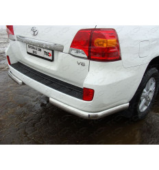 Защита задняя (уголки овальные) на Toyota Land Cruiser 200 TOYLC20012-07
