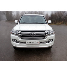 Защита передняя нижняя (овальная длинная) на Toyota Land Cruiser 200 TOYLC20015-02