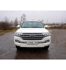 Защита передняя нижняя (овальная короткая) на Toyota Land Cruiser 200 TOYLC20015-04