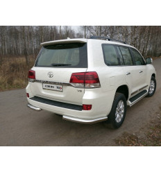 Защита задняя (уголки) на Toyota Land Cruiser 200 TOYLC20015-15