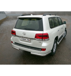 Защита задняя (уголки овальные) на Toyota Land Cruiser 200 TOYLC20015-16