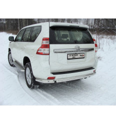 Защита задняя (уголки овальные) на Toyota Land Cruiser Prado 150 TOYLC15013-05