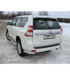Защита задняя (уголки) на Toyota Land Cruiser Prado 150 TOYLC15013-06