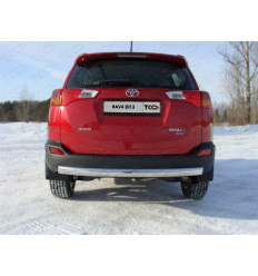 Защита задняя (овальная) на Toyota Rav 4 TOYRAV13-11